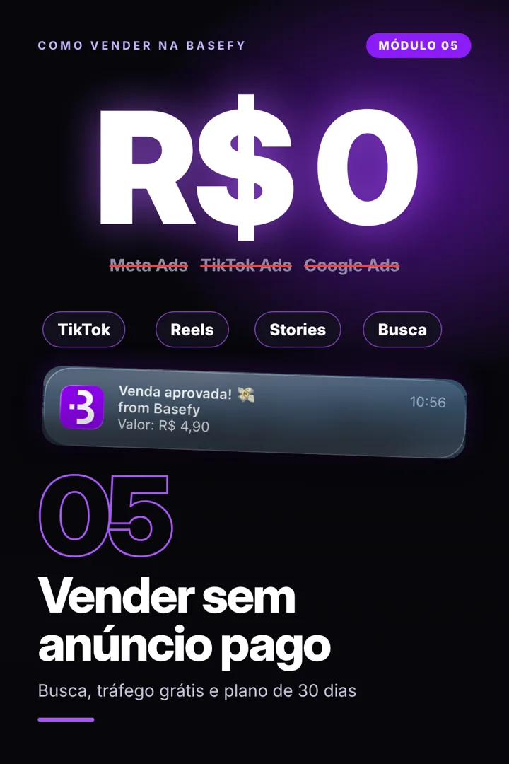 Capa do módulo 05 – Vender sem anúncio pago